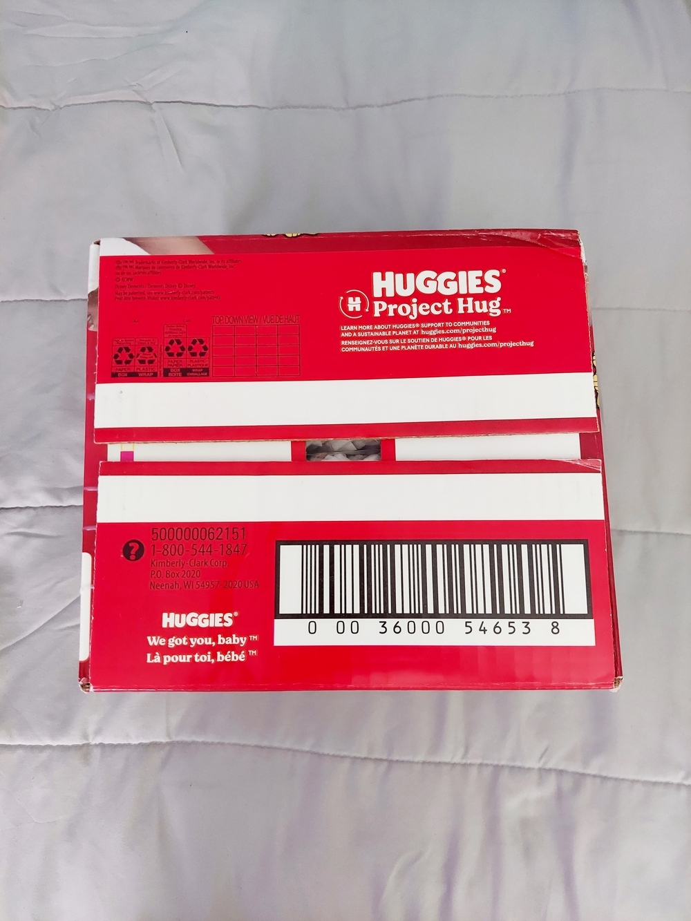 Huggies Little Movers Size 5 Diapers 50 Pack NWT Travel Preppy Gender Neutral - Picture 2 of 3